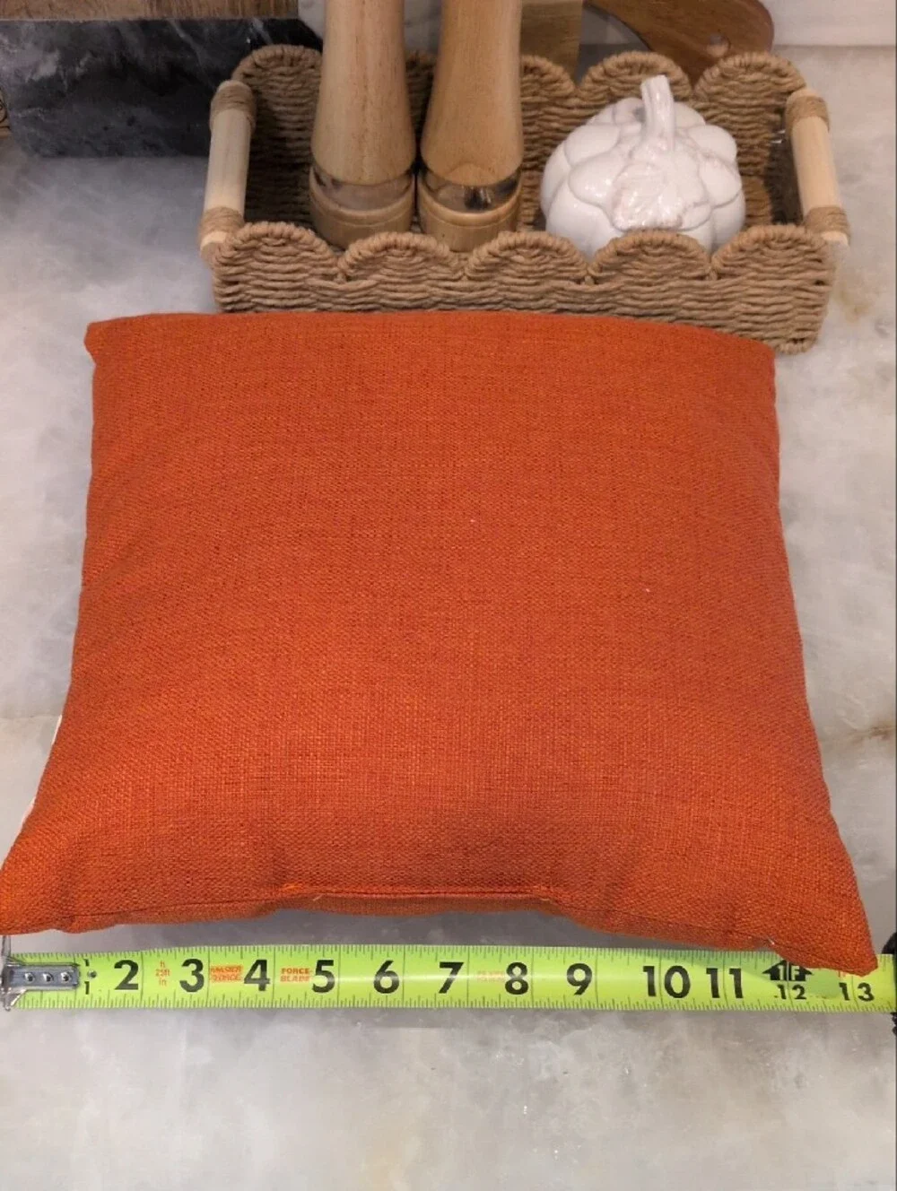Hello Fall Orange Decorative Pillow